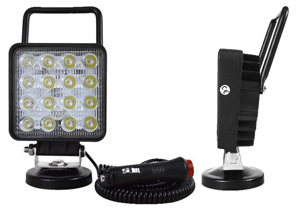 Phare de travail LED 42W Spot 48W Double Angle pour Camion et Tracteur