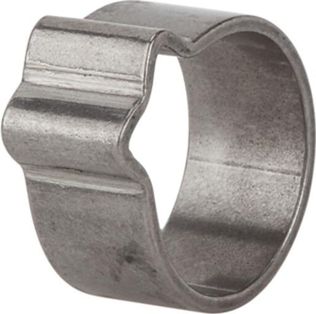 Riegler 1-Ohr-Schlauchklemme, Edelstahl (W4), Spannbereich 14 - 16 mm, 7 mm