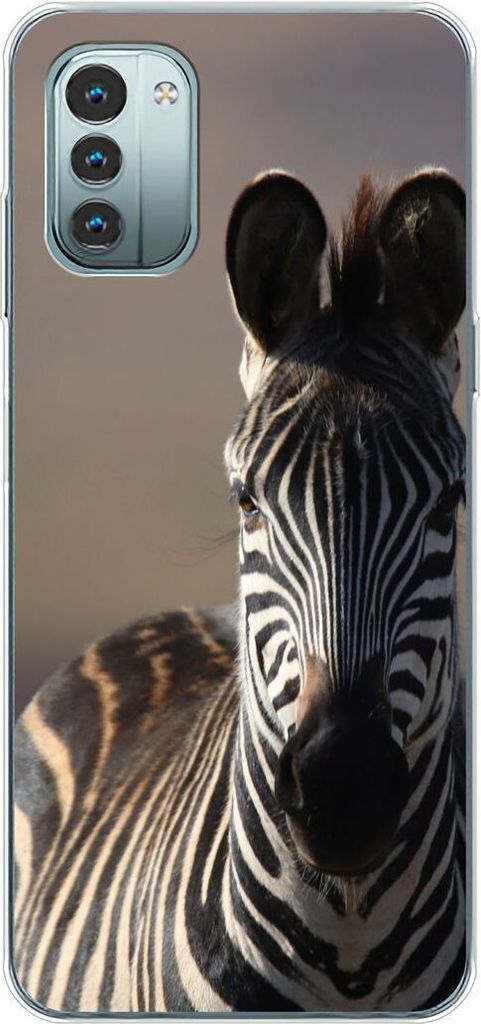 König Design Hülle kompatibel mit Nokia G11 Kunststoff Soft Handyhülle - Handy Case Zebra