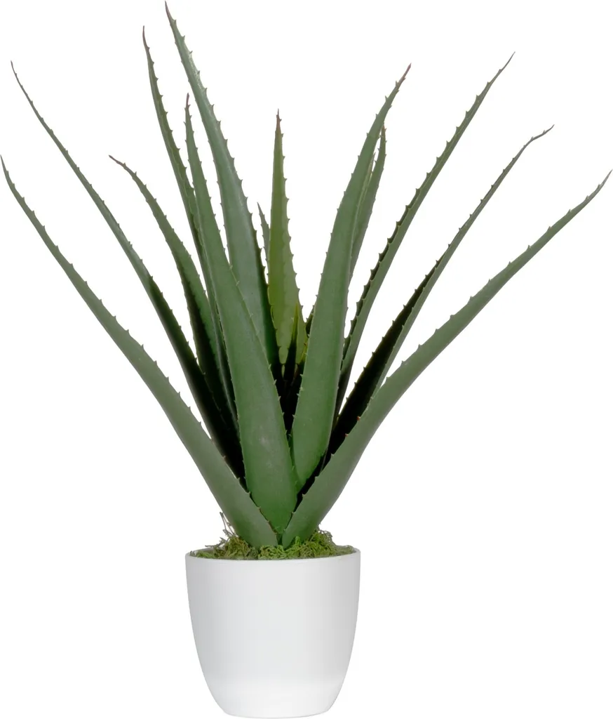 PAPERFLOW Plante artificielle Aloe Vera 45 cm - Décoration de Bureau