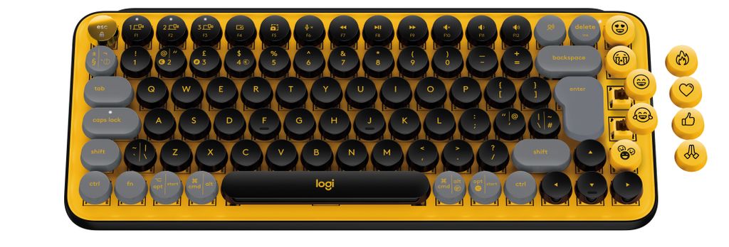 Logitech POP Keys, Mini, Bezprzewodowy, Bluetooth, Zdjęcie produktu 