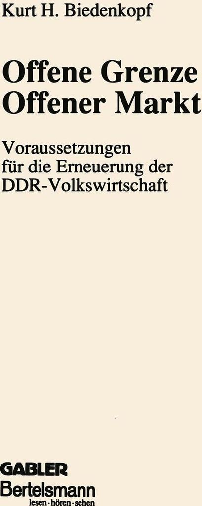 Offene Grenze Offener Markt