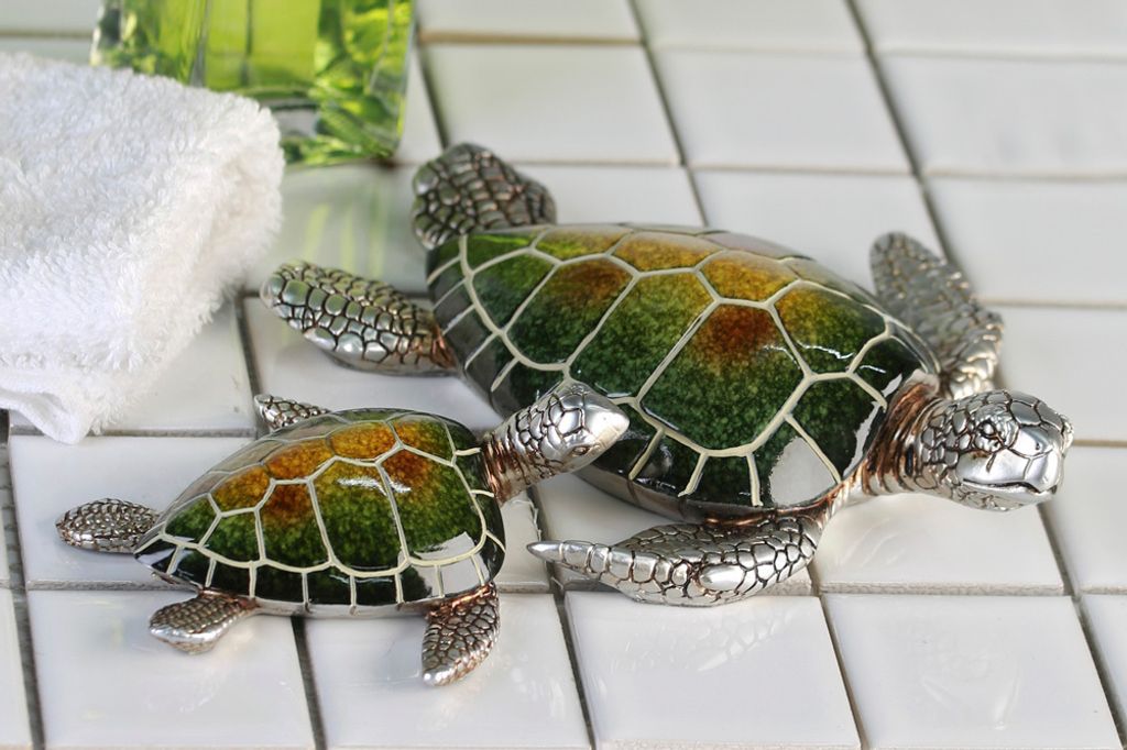 Schildkröte "Josie", grün, 2er Set