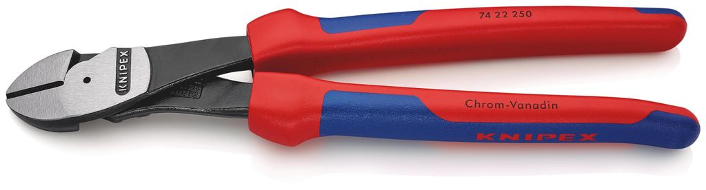 Knipex 74 22 250, Diagonale Zange, Chrom-Vanadium-Stahl, Produktbild 