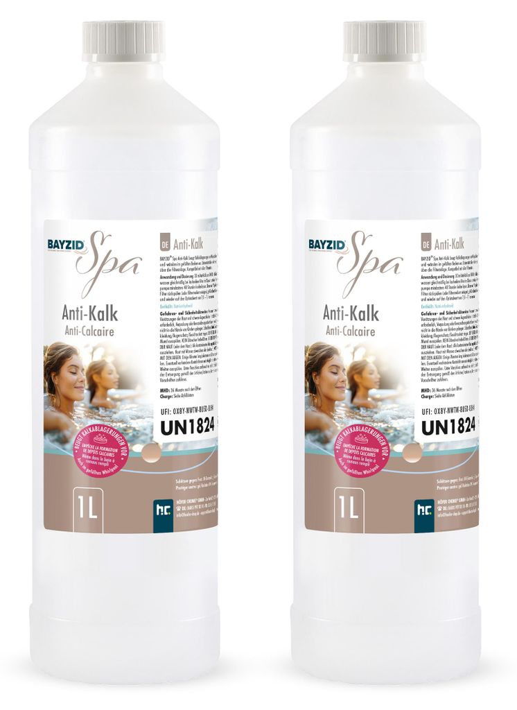 2x1 L BAYZID® SPA Anti-Kalk für Whirlpools Produktbild 