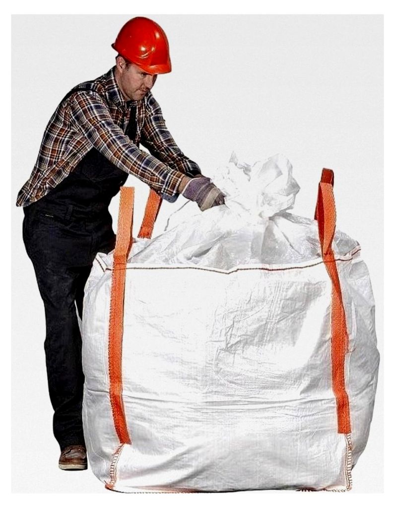 10 Stück 1t Big Bag mit Füllschürze | Verschließbar 90x90x90cm