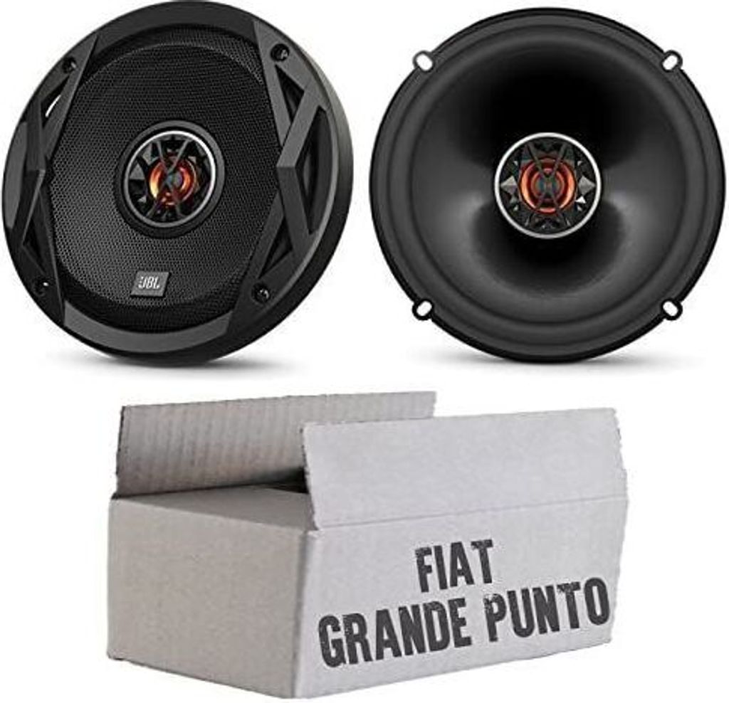 Lautsprecher Boxen JBL Club 6522 | 2-Wege | 16,5cm Koax Auto Einbauzubehör - Einbauset passend für Fiat Grande Punto 199 Front - justSOUND