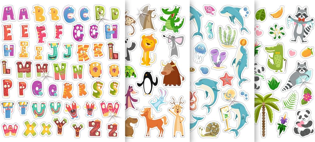 URSUS Glitzer-Sticker Fun Motiv 03