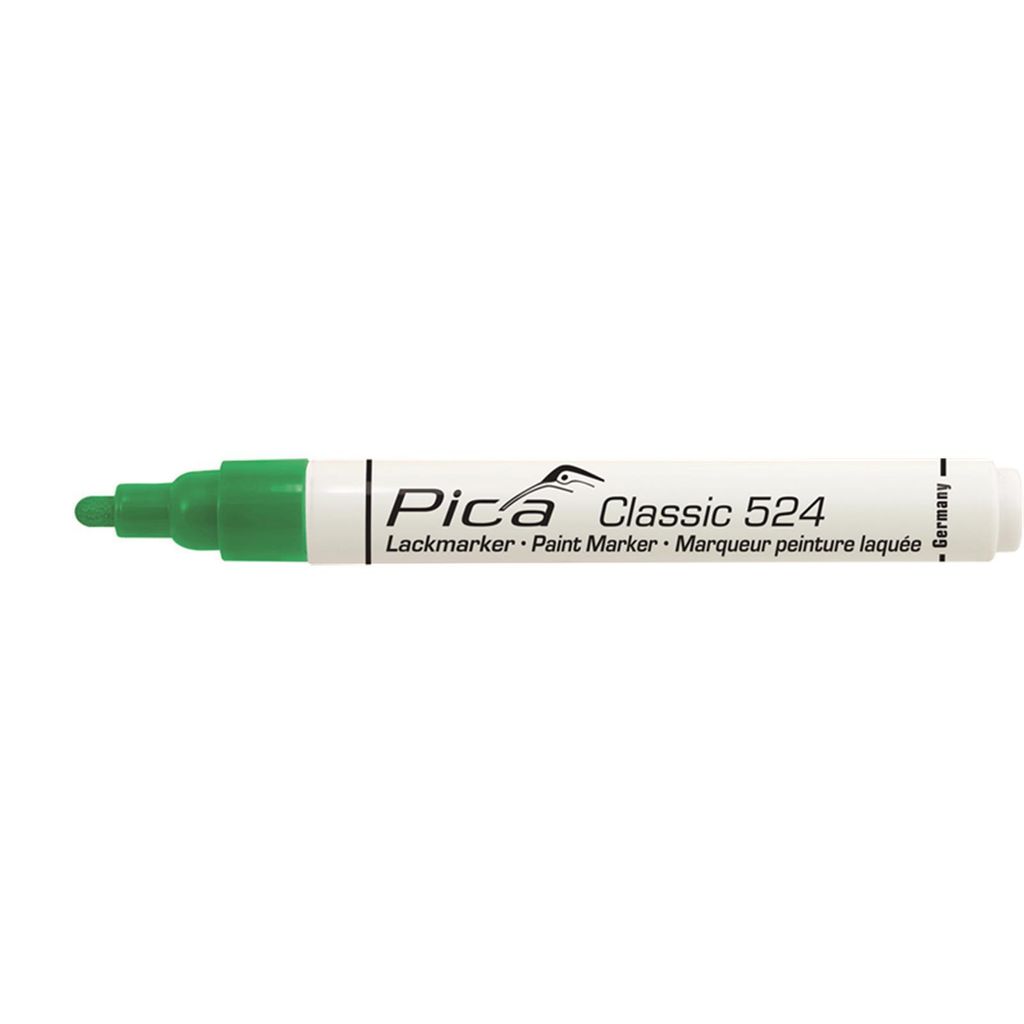 Pica Lack-/Industriemarker 2-4mm Rundspitze, grün