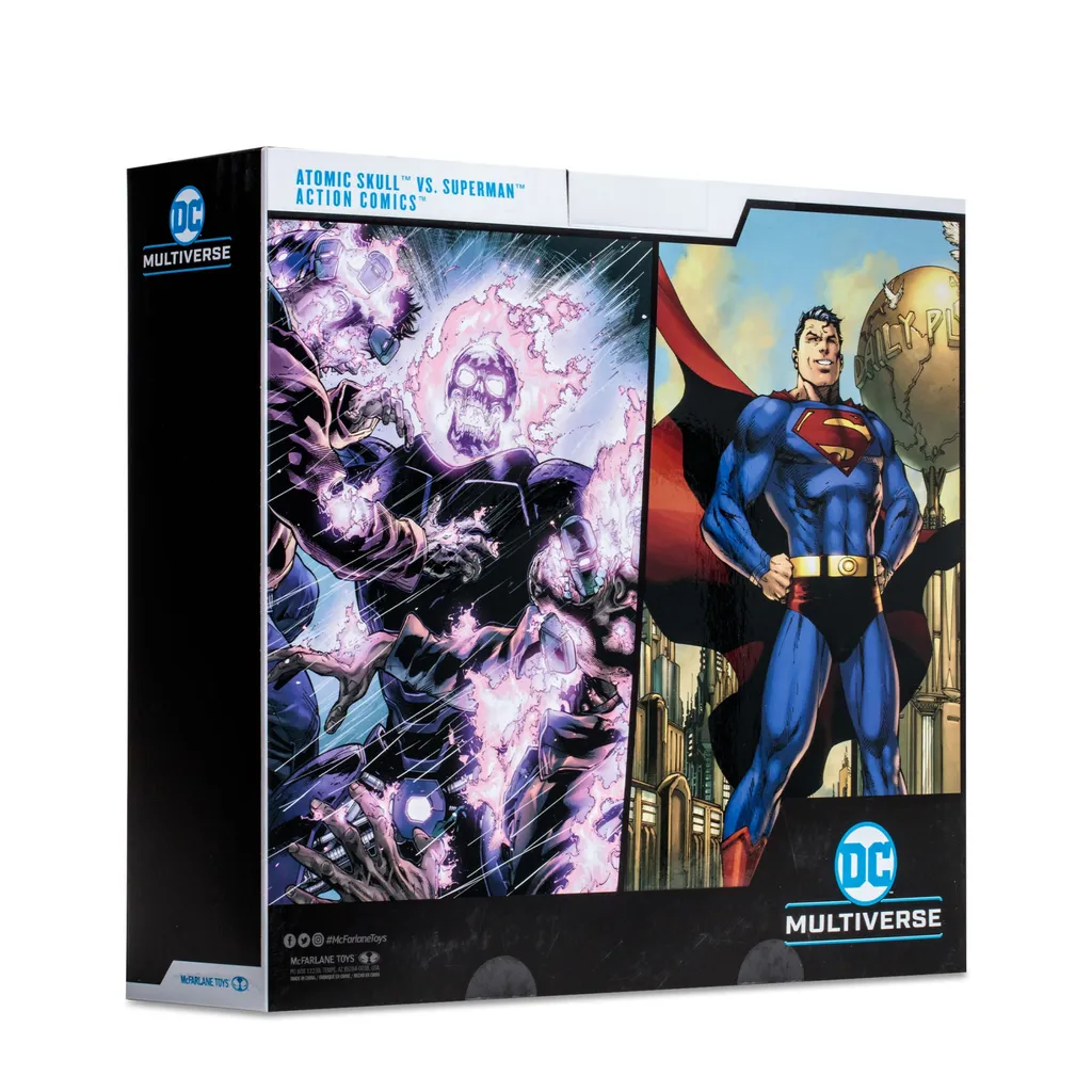 Figurine Superman vs Atomic Skull pour Collectionneur DC Comics 18cm - 18