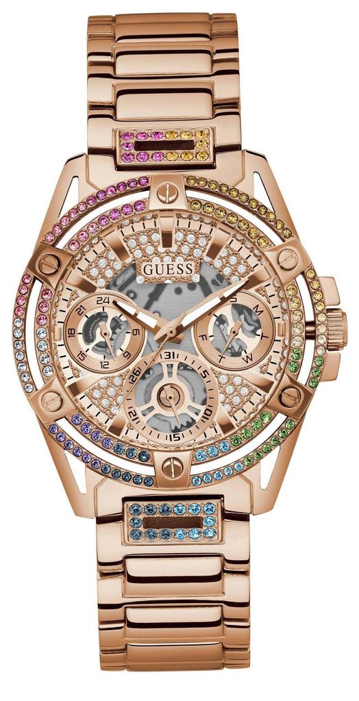 Guess Damen Multifunkion Armbanduhr Queen roségold, Produktbild 