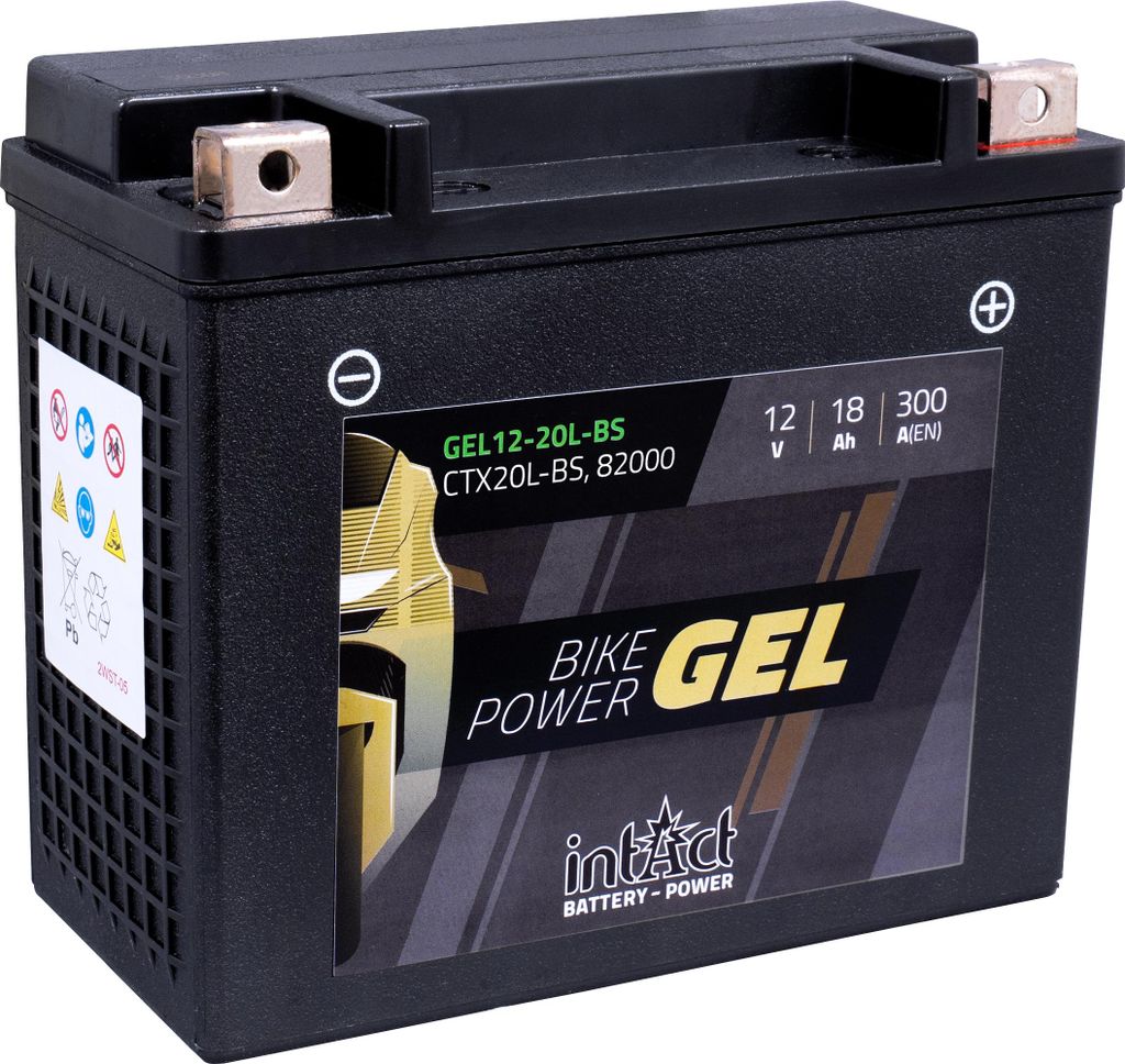 Batterie INTACT Bike Power GEL YTX20L-BS Image du produit 
