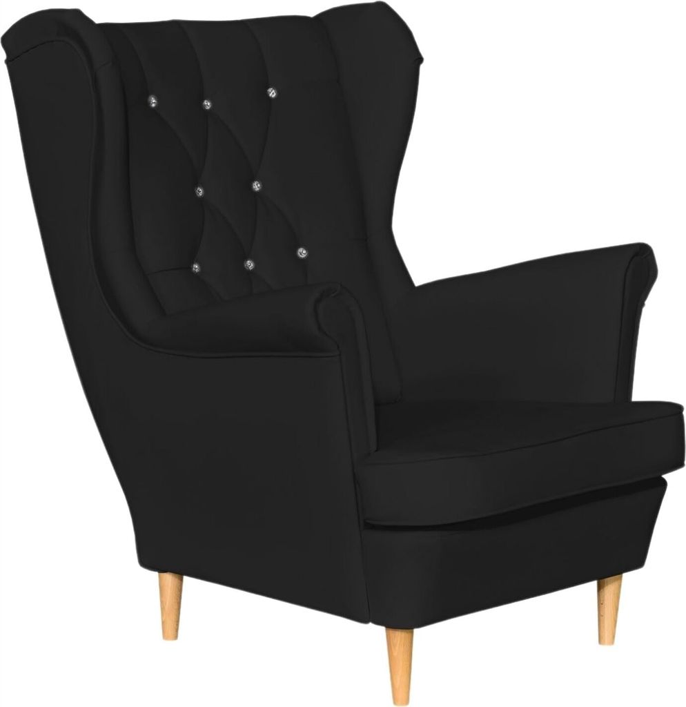 Family Meble Ohrensessel Gaja Relaxsessel Skandinavisch Bequemer Sessel Loungesessel Fernsehsessel Für Wohnzimmer Schlafzimmer Büro (C1114)