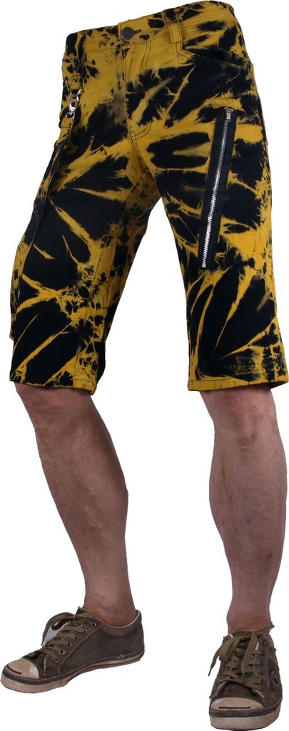 Nix Gut - Bleach, Short Gelb/Schwarz im Straight-Fit-Style