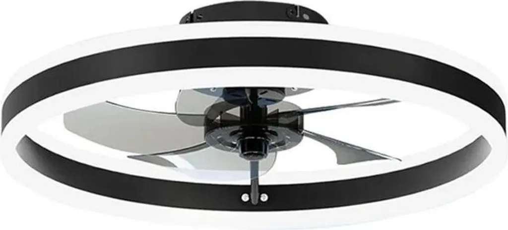 Ventilateur de plafond avec lumière LED dimmable et télécommande D50cm