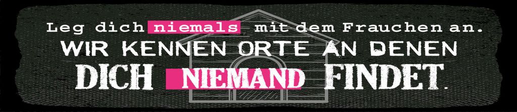 vianmo Blechschild 10x46 cm Leg dich niemals mit Frauchen an