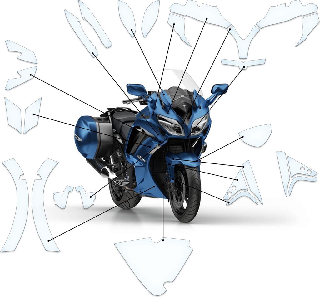 Lackschutzfolie Steinschlagschutz passend für Yamaha FJR1300 AE/AS/ES 2014+