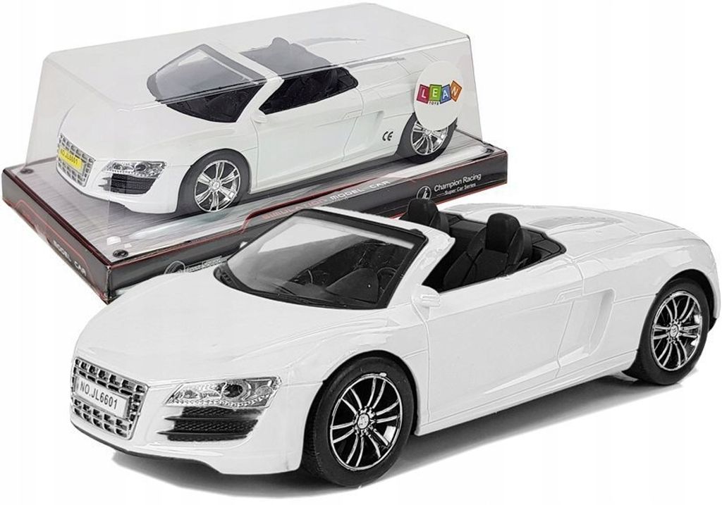 Voiture jouet avec train décapotable blanc 1:18 Image du produit 