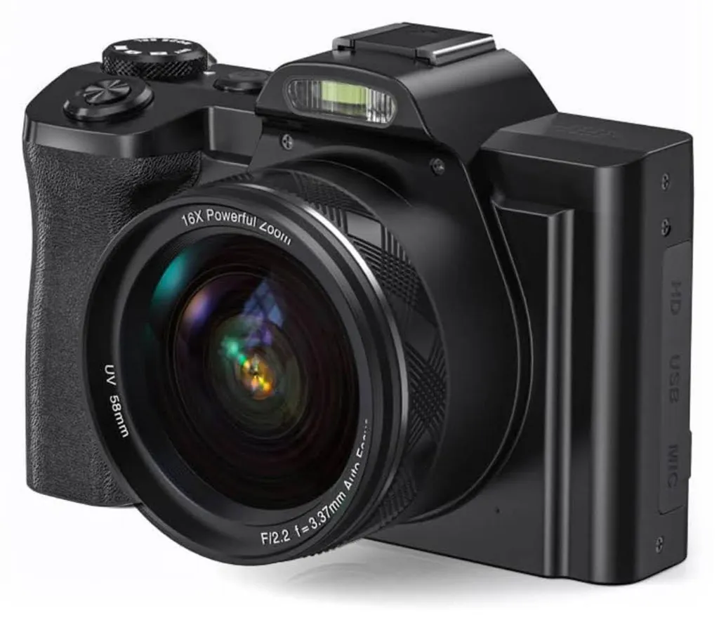 INF Appareil Photo Numérique 5K 48MP Zoom 16X avec Anti-tremblement 6 Axes