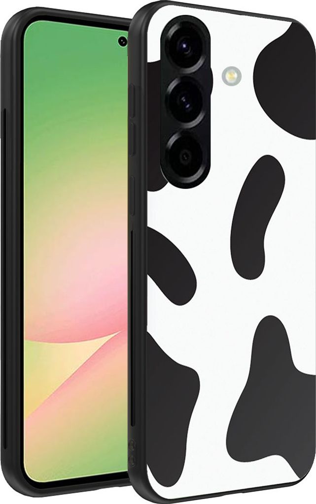 Smartphonica Telefon Fall geeignet für Samsung Galaxy A56 mit Kuh Flicken drucken - TPU Backcover Fall mit Kuh Flicken Design