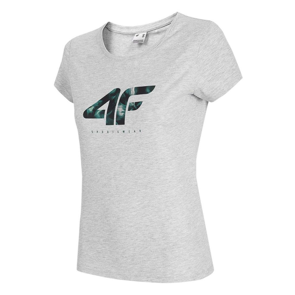 4F - TSD030 Damen Logo T-Shirt, Baumwoll Shirt