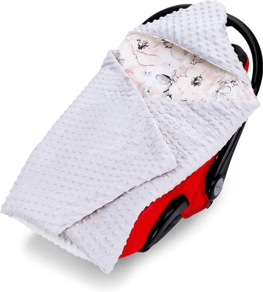 Couverture Minky fait main UE - Rose et Gris - Chaleur et Douceur