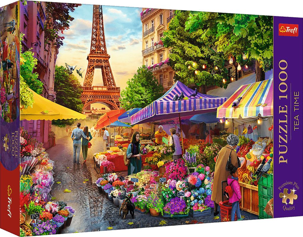 Trefl TREFL Premium Plus Puzzle Flower Market, Paris, 1000 Immagine del prodotto 