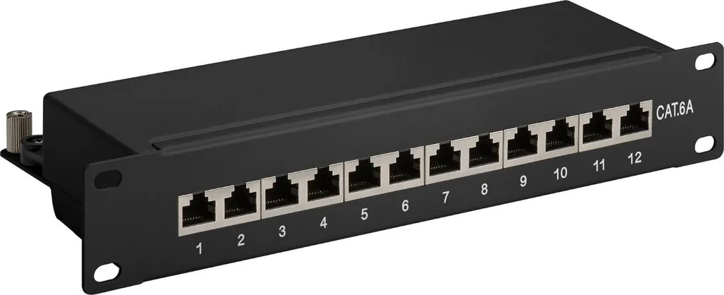 Patchpanel 12 ports CAT 6a STP : finissez-en avec le désordre réseau