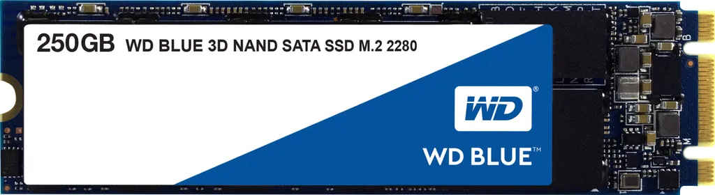 Mise à niveau rapide SSD M.2 : Western Digital Blue 3D 250 Go SATA