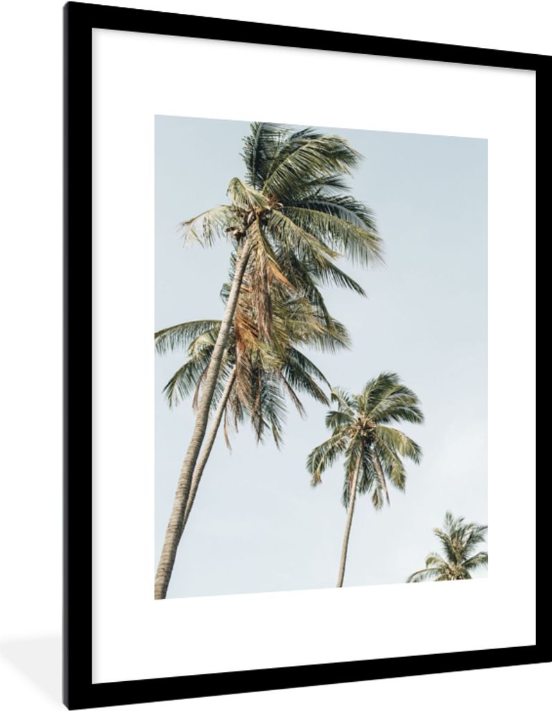MuchoWow® Gerahmtes Poster Palmen - Sommer - Tropisch 60x80 Produktbild 