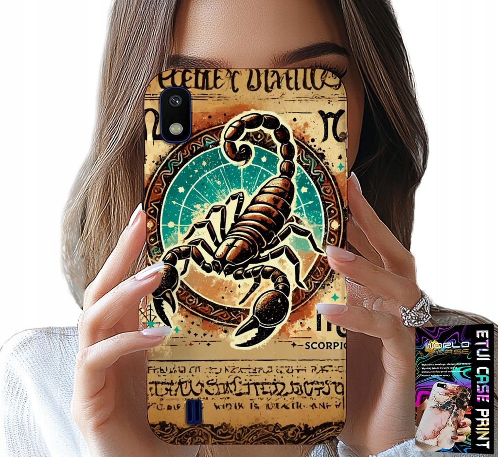 Etui Für Samsung A10 - Skorpion Sternzeichen Astronomie + Film