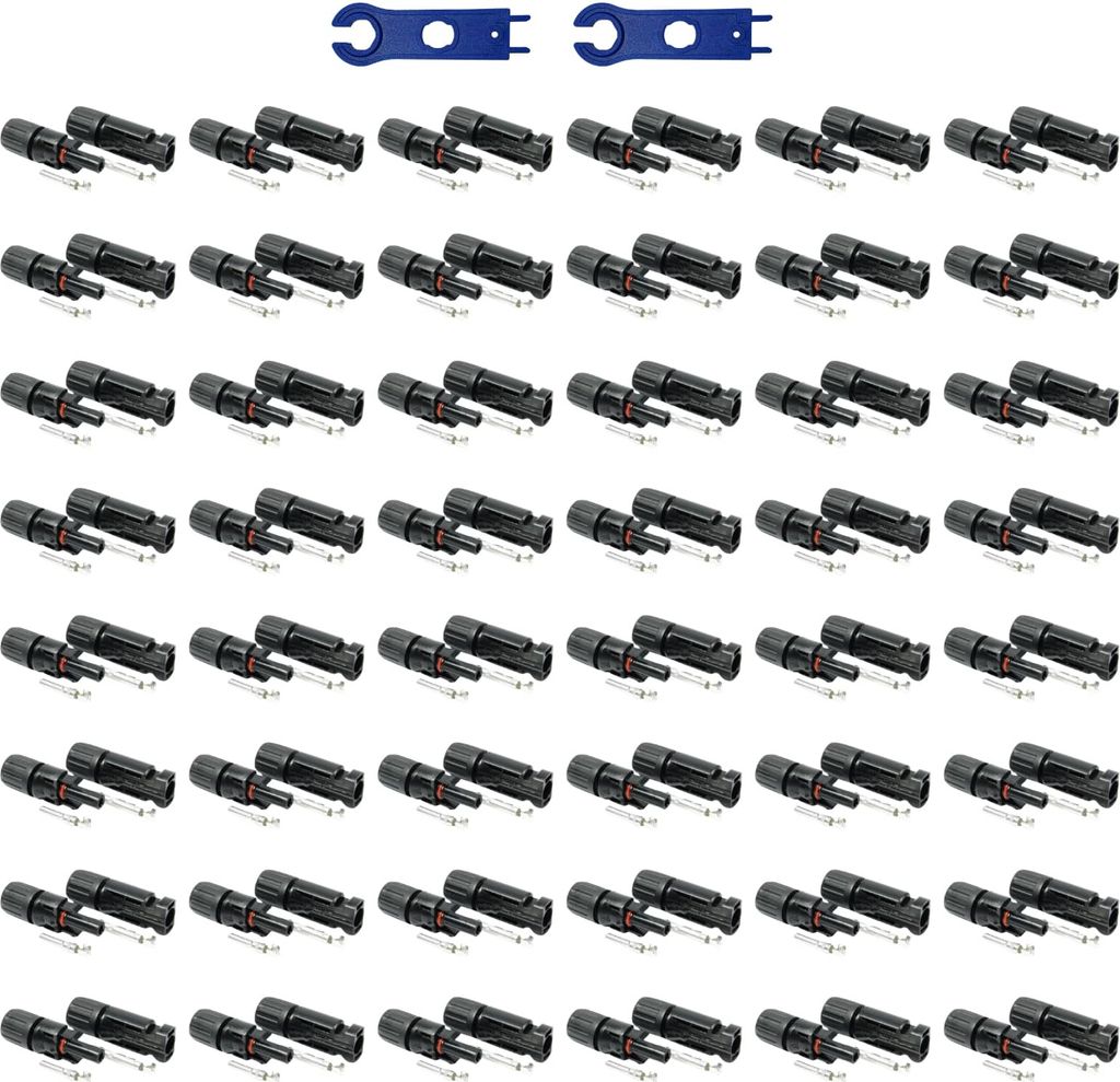 25 Paar  Solarstecker Set inkl. Montagewerkzeug, kompatibel Produktbild 
