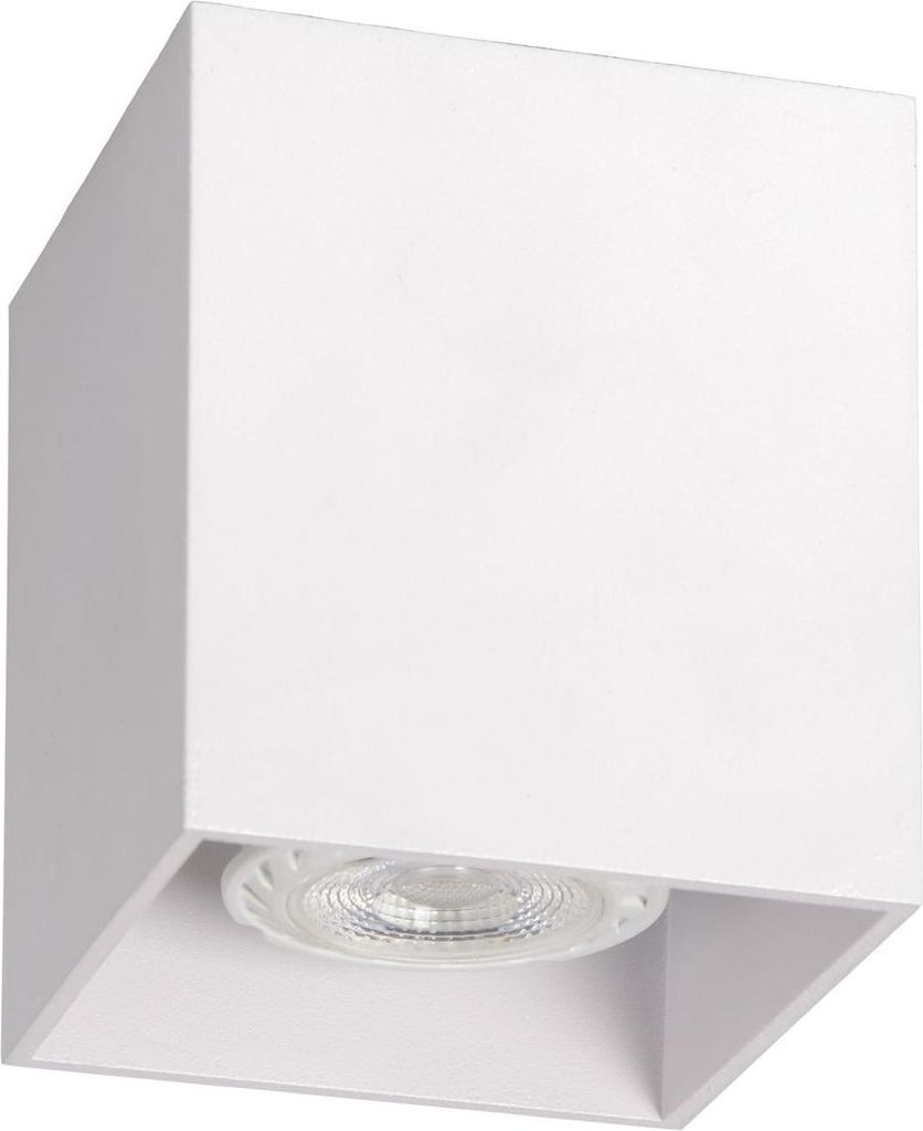 Deckenleuchte Aluminium 8,2 cm breit Aufputz Weiß GU10 quadratisch Modern Spot Lampe Decke