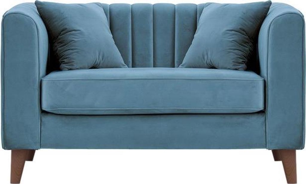 Loveseat Mary-Velluto 12-dark oak