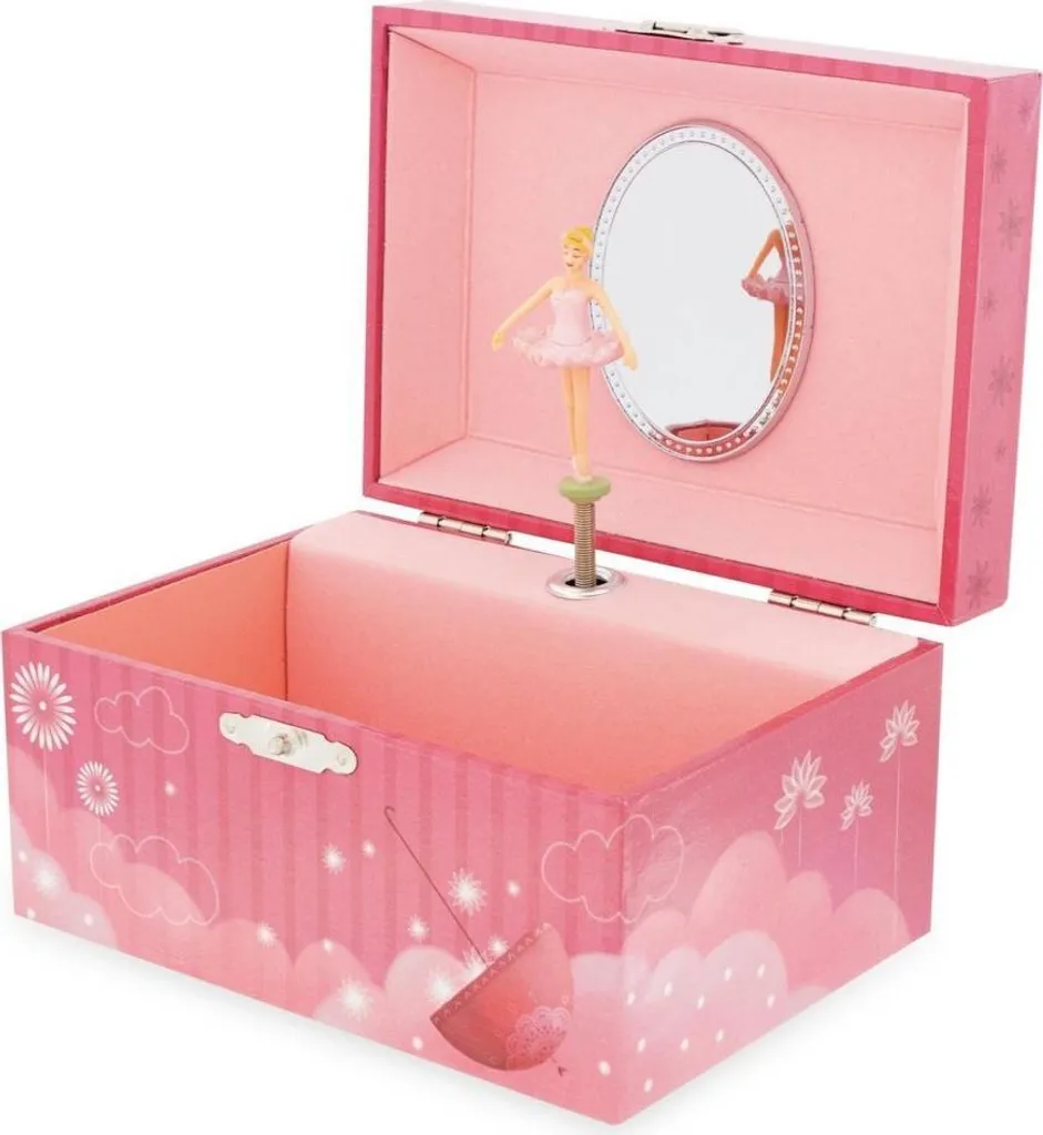 Organiseur bijoux enfant Ulysse musical rose : fini les colliers emmêlés !