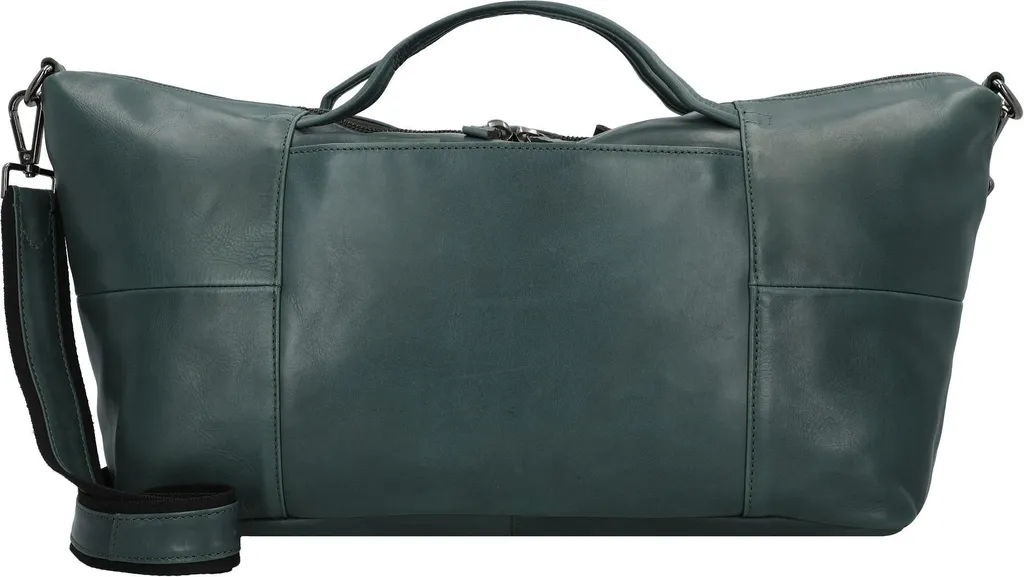 HAROLD'S Caugio Onedaybag sac de voyage en cuir de vachette bleu pétrole