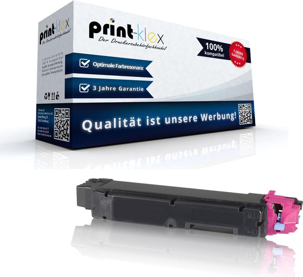 Kompatible Tonerkartusche Kyocera ECOSYSM6030cdn ECOSYSM6530cdn ECOSYSP6130cdn 1T02NRBNL0 TK5140 TK 5140 TK5140M TK-5140 M TK 5140M Magenta Rot - O...