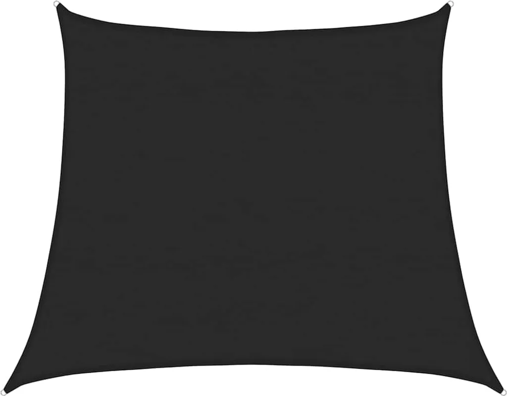 Tenda da sole 160 g/m² forma trapezoidale nera 4/5x4 m HDPE