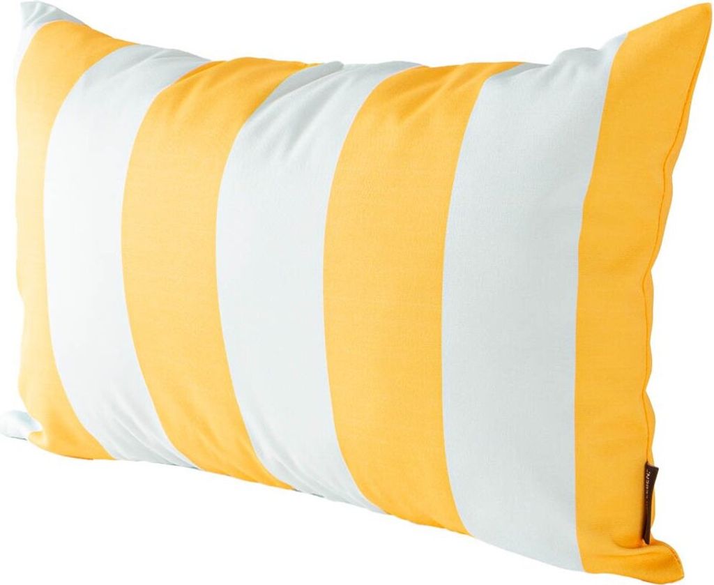 Outdoor Kissen Hülle Streifen gelb blau div. Größen SCHÖNER LEBEN Größe 60x80cm (HxB) 60x80cm (HxB) Größe