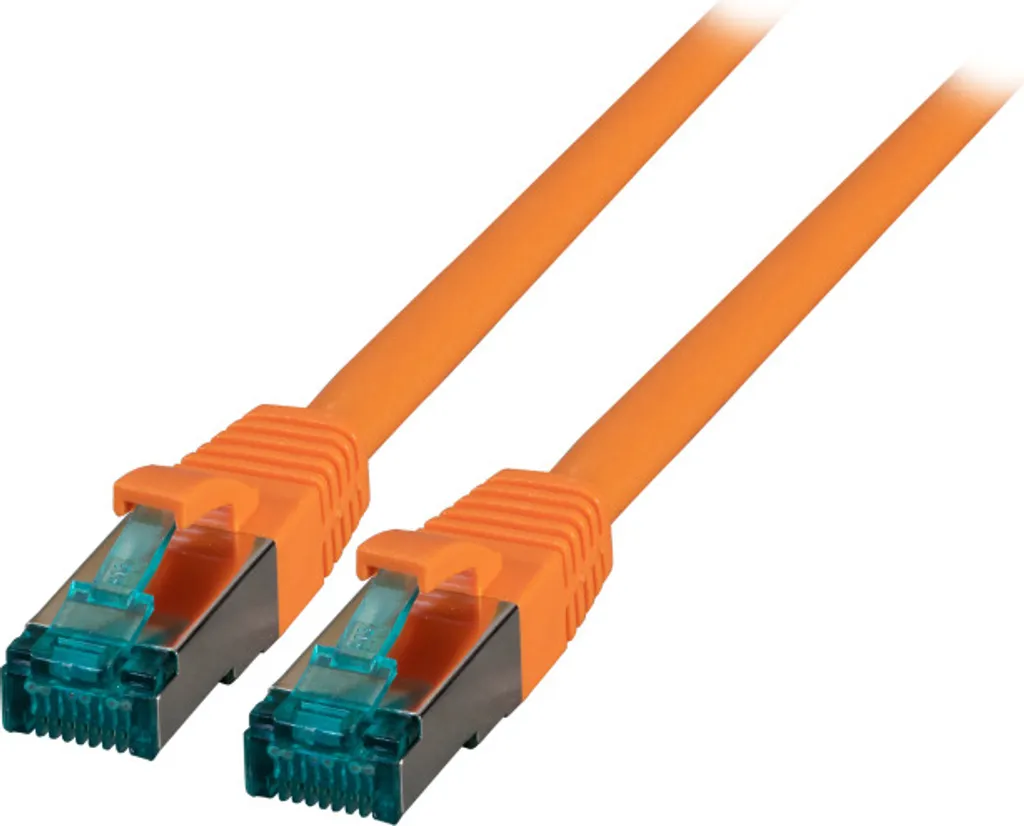 Cavo Ethernet 1m EFB Cat.6A Arancione | S/FTP LSZH per Smart Home - 2