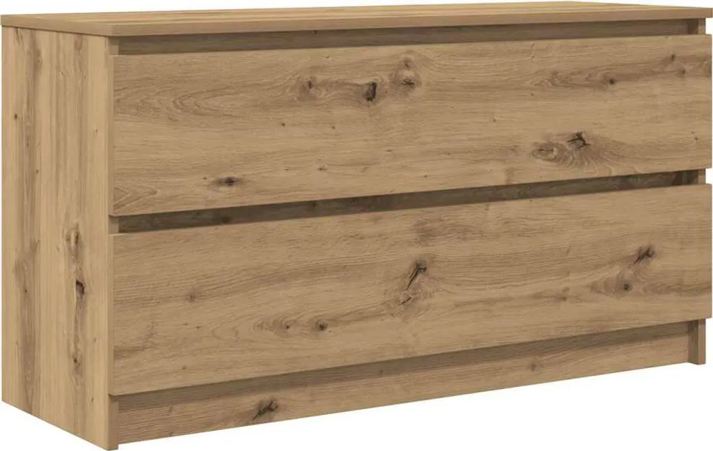 Mobile TV Rovere Artisan 100x35x54 cm | Mobile Soggiorno Legno Moderno