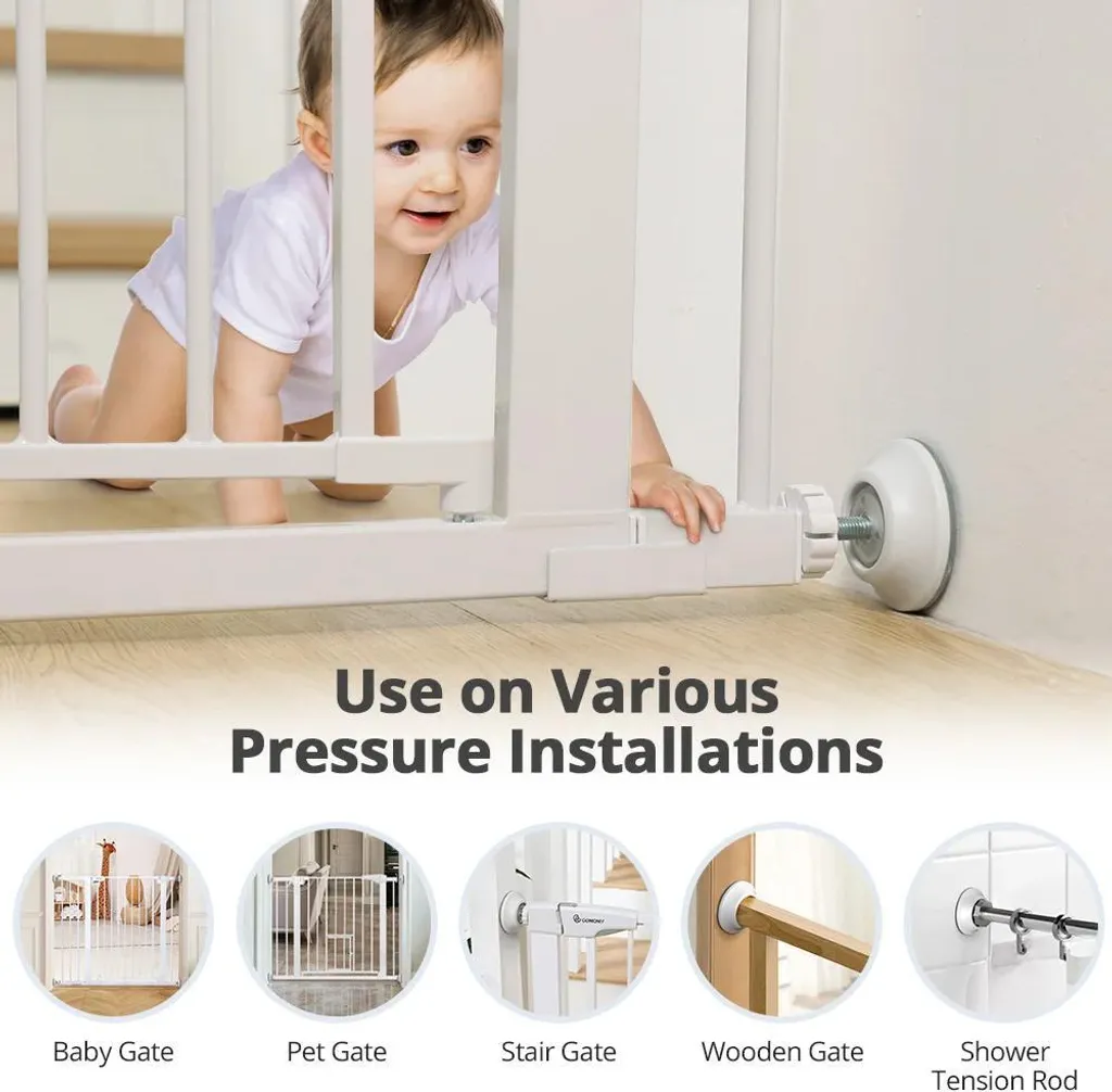 Fixation barrière de sécurité sans perçage : Lot de 4 protections PVC