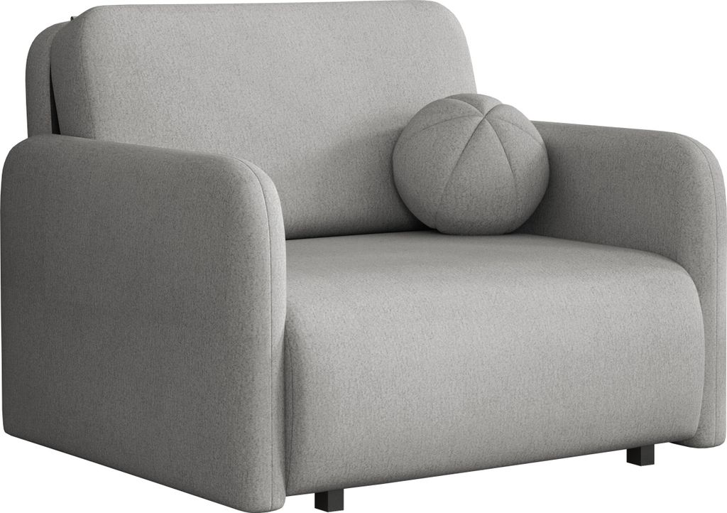 MIRJAN24 Sofa Viva Sun I, Schlafsofa mit Schlaffunktion und Bettkasten, 1-Sitzer (Farbe: Velo 633)