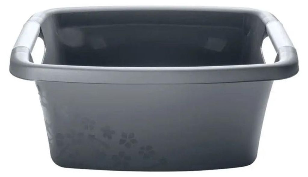 Wäschewanne Rotho Flowers 25 l grau matt 1756690002WS Produktbild 