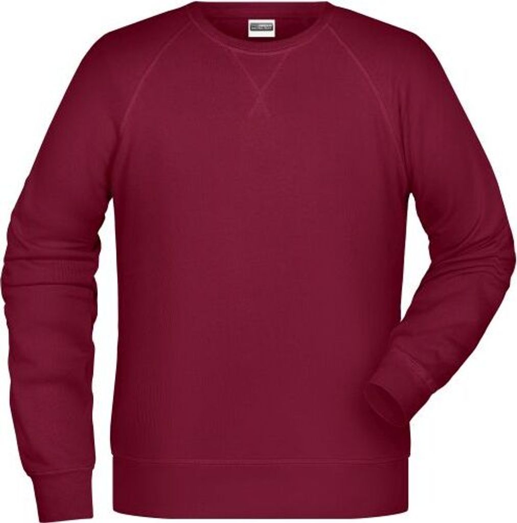 Klassisches Sweatshirt mit Raglanärmeln wine, Gr. XXL