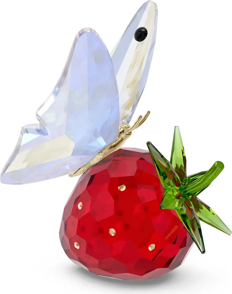 Swarovski Idyllia 5666846 : Figurine Papillon et Fraise Décorative 2024
