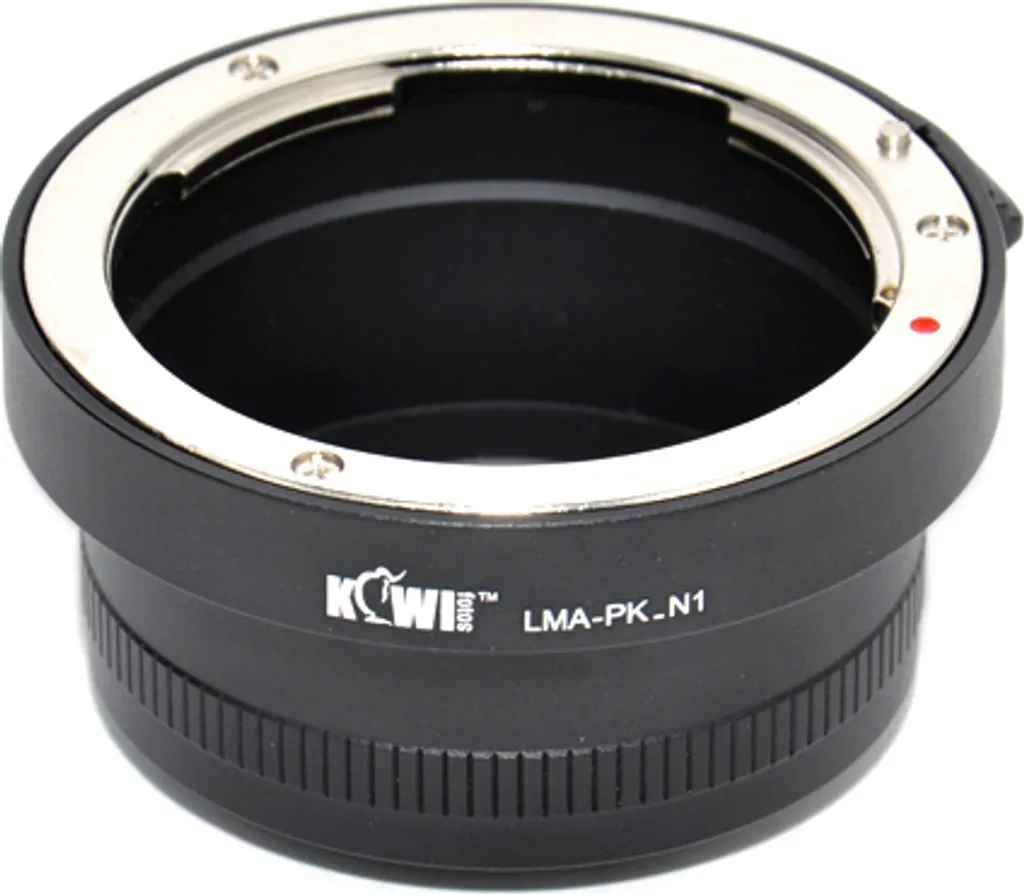 Bague Kiwifotos Pentax K vers Nikon 1 adaptateur monture objectif noir