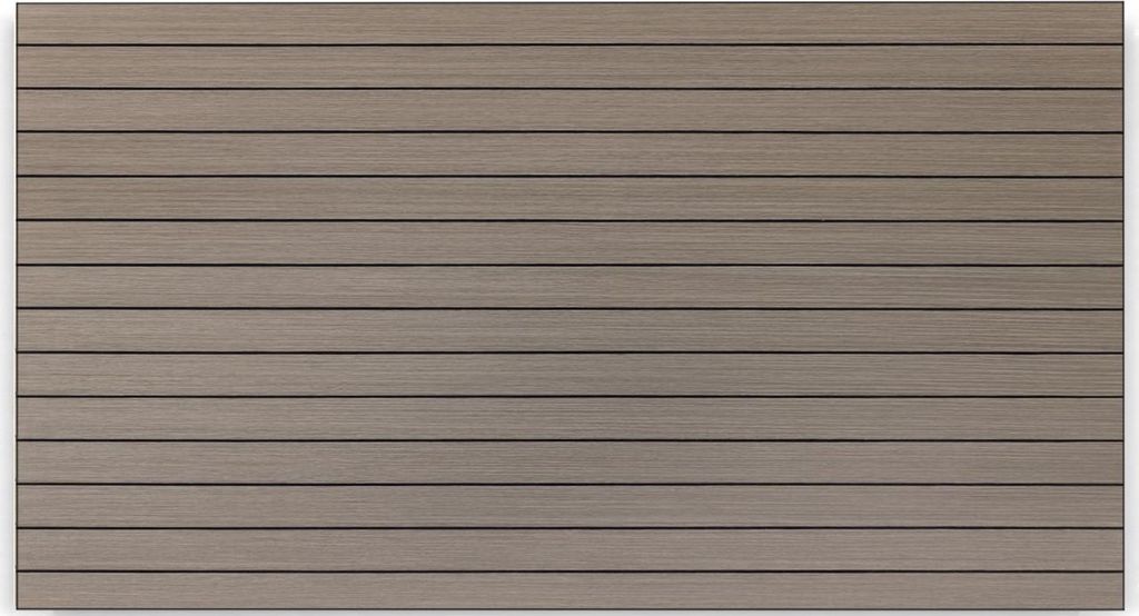 Selbstklebende Wandpaneele 3D Holzoptik – Fliesenaufkleber PVC – Wandverkleidung ohne Bohren – zuschneidbar – Grau 60 x 300 cm – für gla...