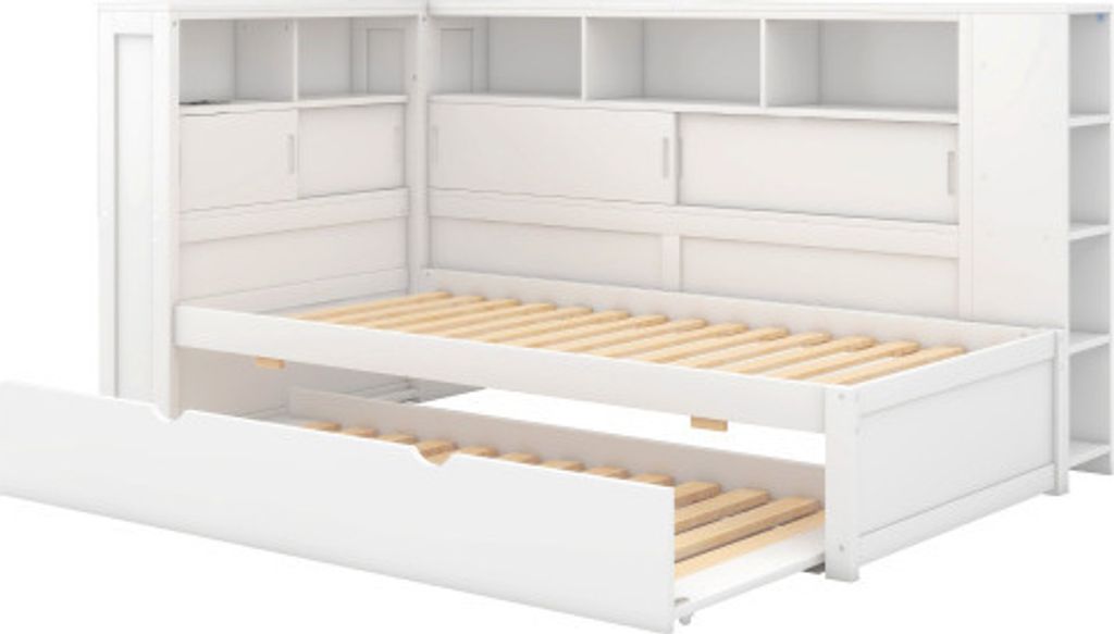 okwish Schlafsofa Daybett 90x200cm mit Ausziehbarem Produktbild 4