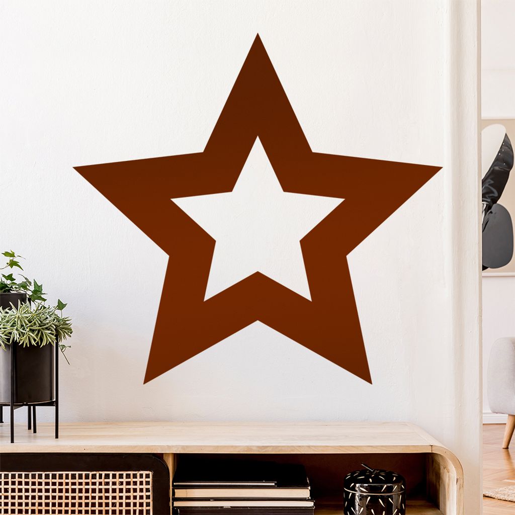 Stern Sterne Star Wandtattoo Wandaufkleber Wall Sticker - Dekoration, Küche, Wohnzimmer, Schlafzimmer, Badezimmer